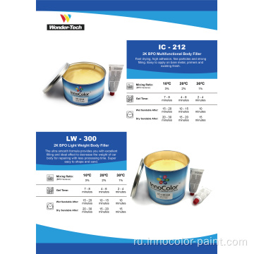 Car Pulty Innocolor 2K Polyester Body Filler Refinish